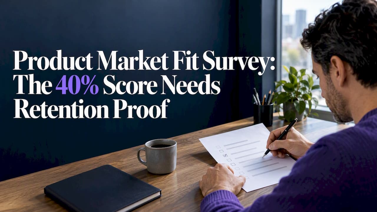 Product Market Fit Survey: The 40% Score Needs Retention Proof