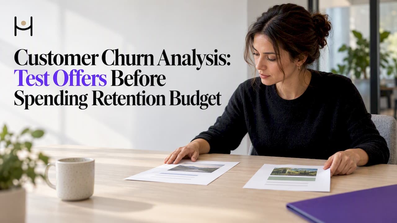 Customer Churn Analysis: Test Offers Before Spending Retention Budget
